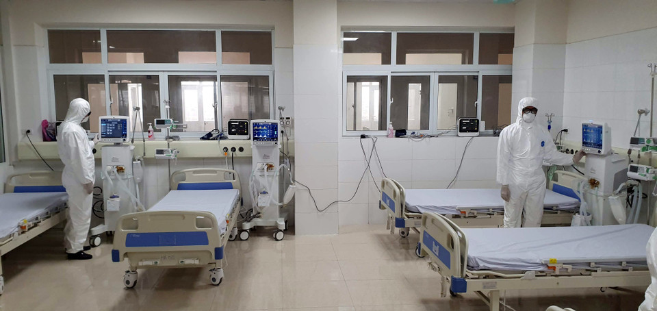 Bệnh viện đã được lắp đặt máy móc, trang thiết bị hiện đại. (Ảnh: Bùi Đức Hiếu/TTXVN)