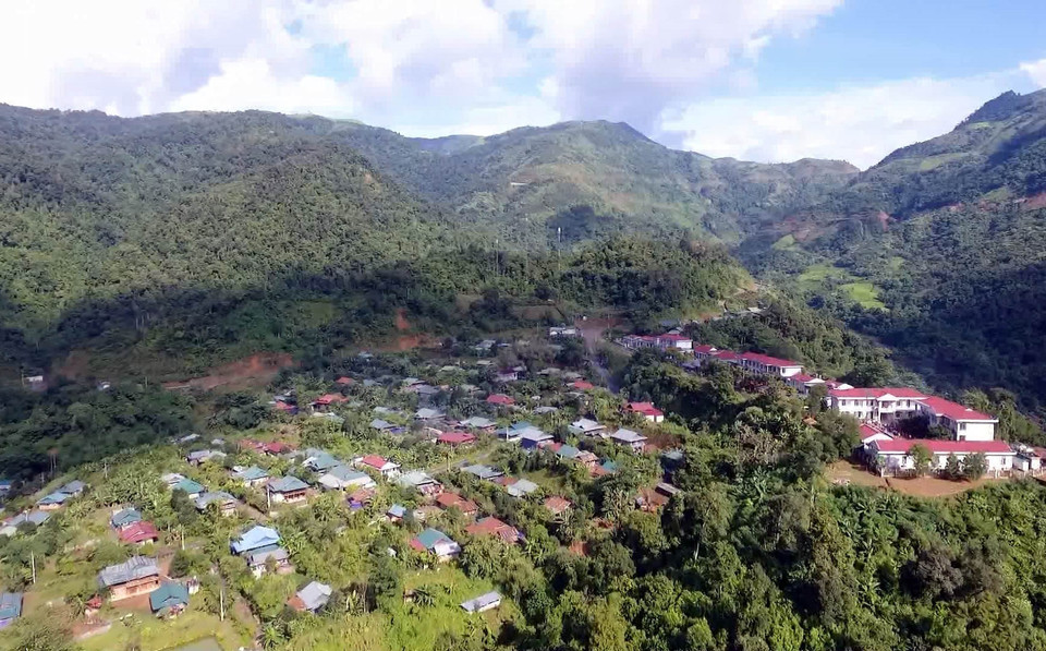 Nơi sinh sống của đồng bào Dân tộc Si La tại xã Can Hồ, huyện Mường Tè (Lai Châu). (Ảnh: Quý Trung/TTXVN)