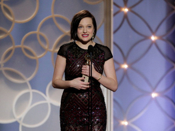 Giải nữ diễn viên chính trong thể loại truyền hình dài tập (hoặc phim truyện chiếu trên truyền hình) được trao cho Elisabeth Moss cho vai diễn trong Top of the Lake. (Nguồn: Getty Images)