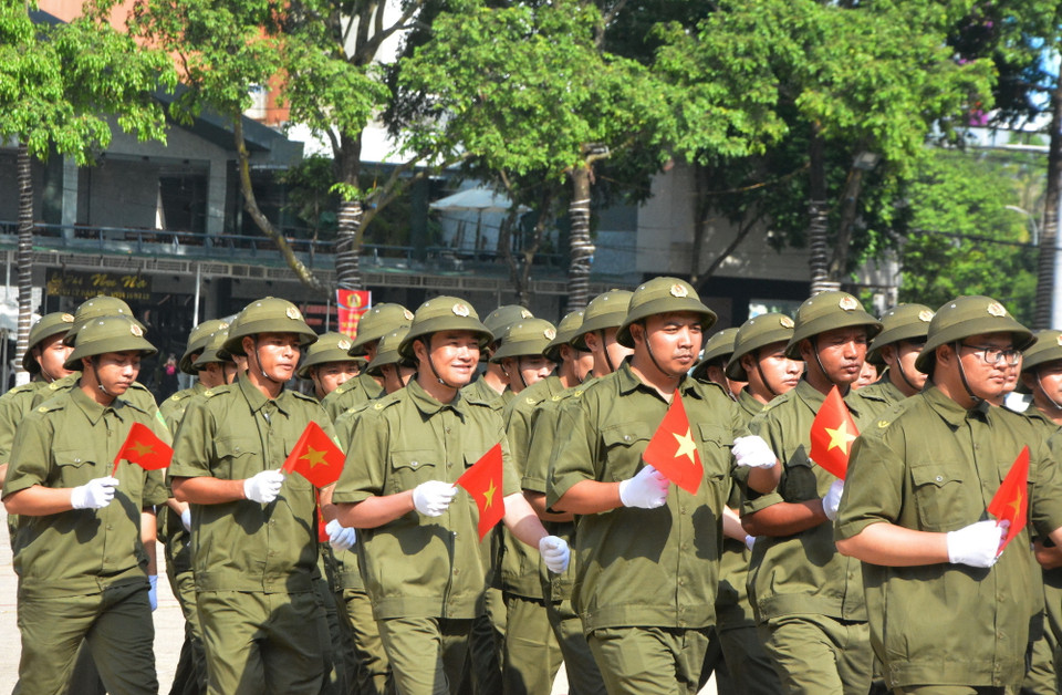 Đắk Lắk ra mắt lực lượng an ninh, trật tự cơ sở. (Ảnh: Tuấn Anh/TTXVN)