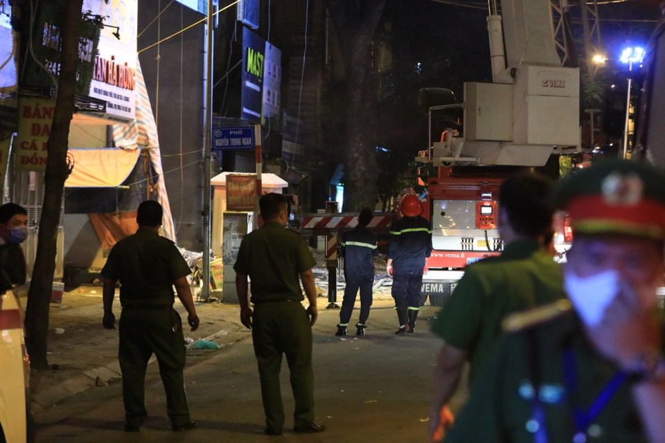 Hiện trường vụ tai nạn. (Ảnh: Thành Đạt/TTXVN)