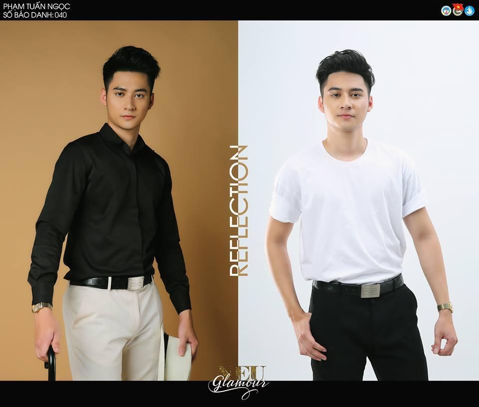 Vẻ đẹp trẻ trung nhưng cũng đầy nam tính của tân Nam vương Đại học Kinh tế quốc dân, Hà Nội. (Ảnh: PV/Vietnam+)