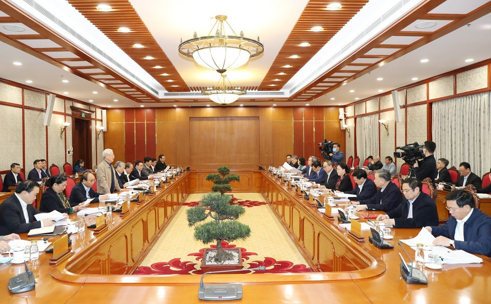 Tổng Bí thư, Chủ tịch nước Nguyễn Phú Trọng phát biểu. (Ảnh: Trí Dũng/TTXVN)