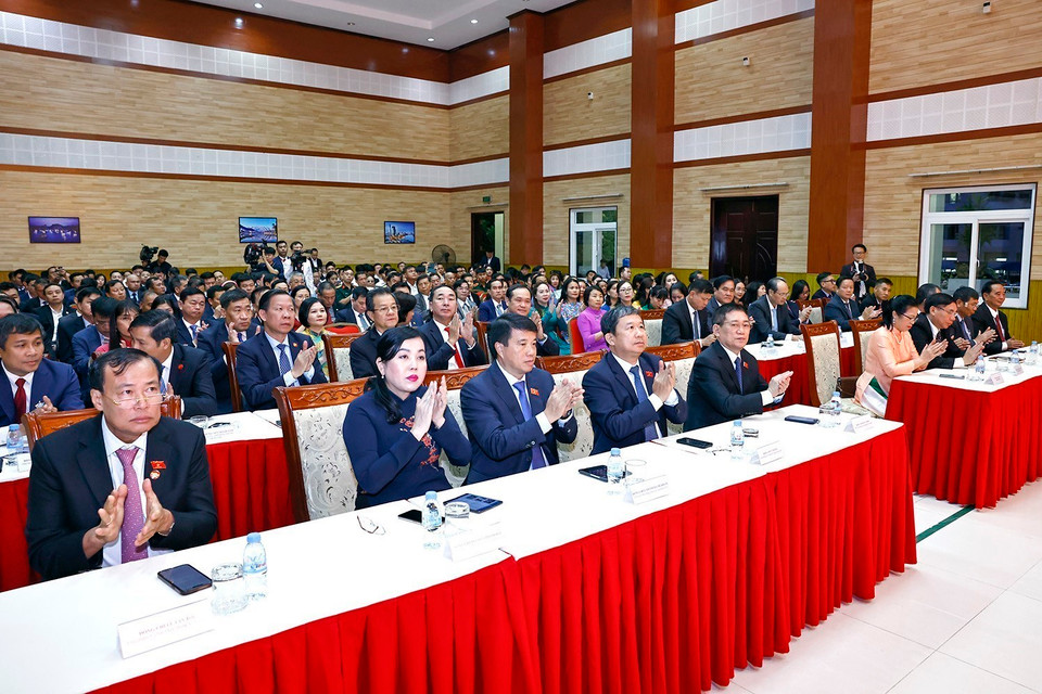 Các đại biểu dự buổi gặp gỡ. (Ảnh: Doãn Tấn/TTXVN)