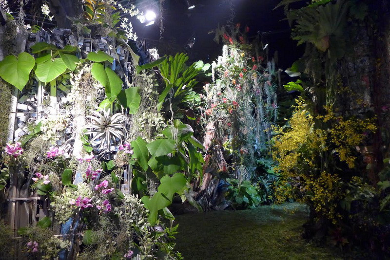 Các khu vườn và hoa được trưng bày tại Lễ hội. (Ảnh: Kim Yến/Vietnam+)