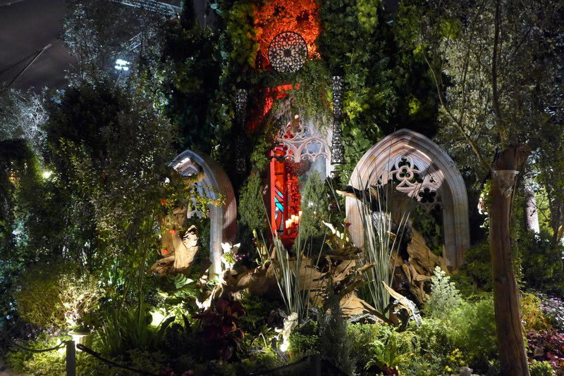 Khu vườn của nhà thiết kế người Mỹ Michael Petrie giành giải nhất của thể loại Vườn Cảnh quan. (Ảnh: Kim Yến/Vietnam+)