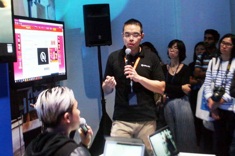 Góc giới thiệu các tính năng độc đáo của Windows 10. (Ảnh: T.H/Vietnam+)