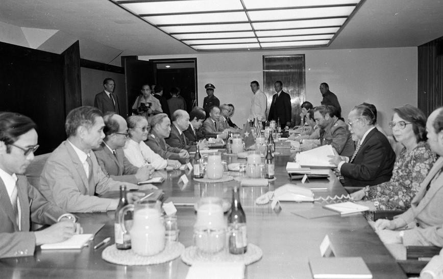 Đồng chí Trường Chinh thăm Cuba, ngày 19/10/1982. (Ảnh: TTXVN)