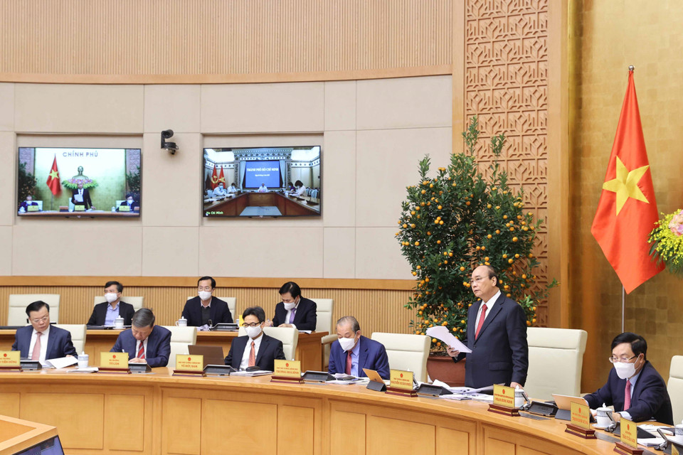 Thủ tướng Nguyễn Xuân Phúc phát biểu. (Ảnh: Thống Nhất/TTXVN)