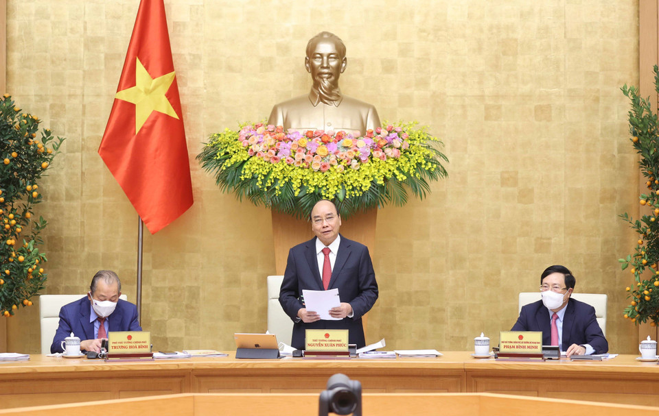 Thủ tướng Nguyễn Xuân Phúc phát biểu. (Ảnh: Thống Nhất/TTXVN)