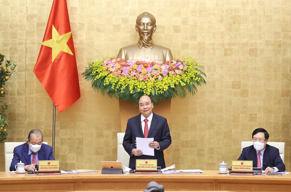 Thủ tướng Nguyễn Xuân Phúc phát biểu. (Ảnh: Thống Nhất/TTXVN)