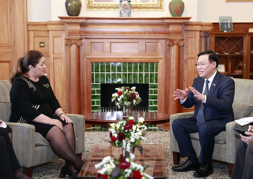 Chủ tịch Quốc hội Vương Đình Huệ đang trong chuyến thăm chính thức New Zealand từ ngày 3-7/12/2022. (Ảnh: Doãn Tấn/TTXVN)