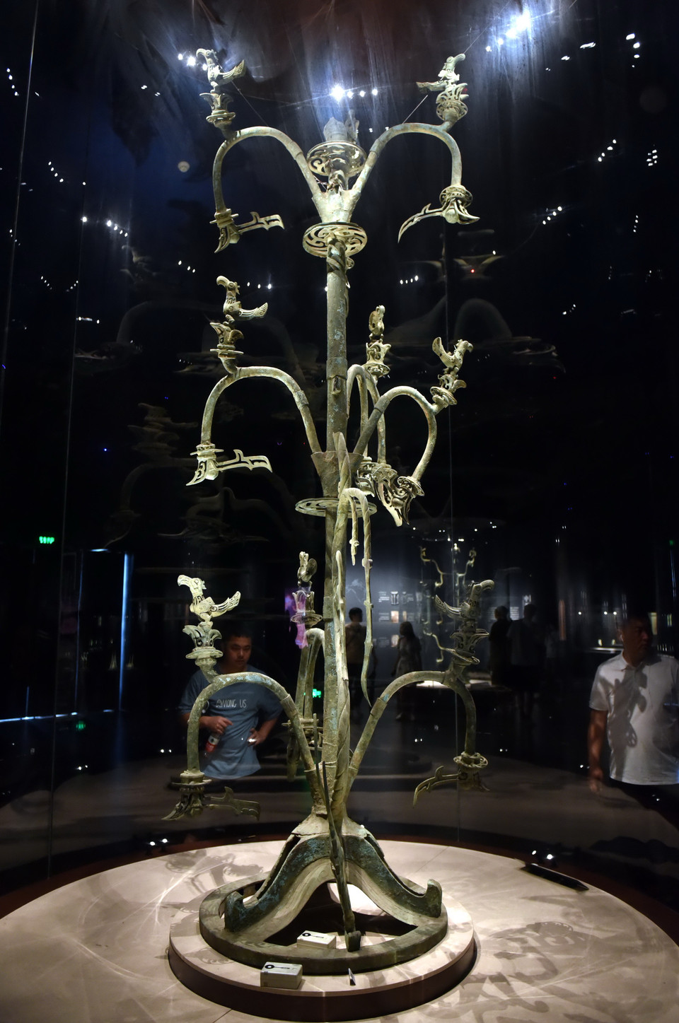 Cây đại thần bằng đồng là một trong bốn quốc bảo, không được đưa ra khỏi Trung Quốc. (Ảnh: Tiến Trung/Vietnam+)