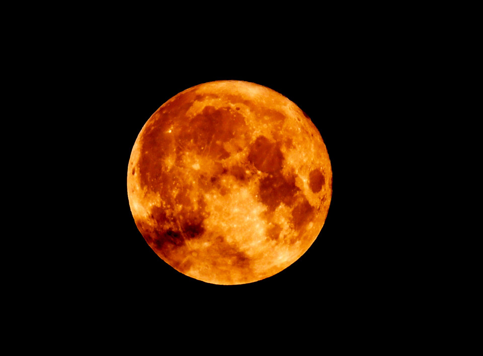 Siêu trăng được chiêm ngưỡng từ Ankara, Thổ Nhĩ Kỳ. (Nguồn: THX/TTXVN)