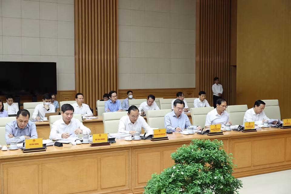 Các thành viên Ban Chỉ đạo tham dự phiên họp. (Ảnh: Dương Giang/TTXVN)