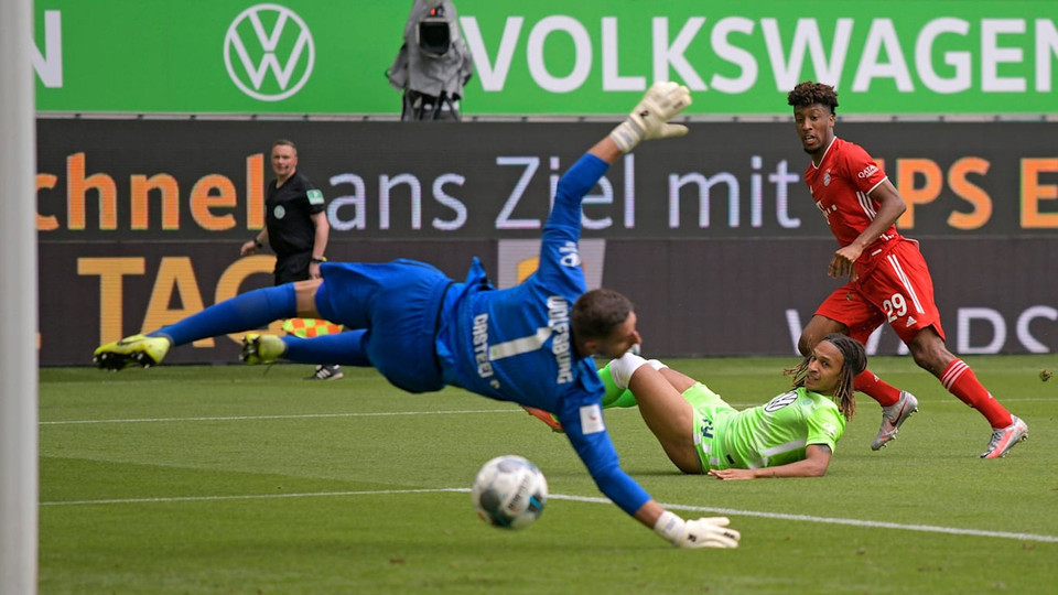 Bước vào trận cuối cùng tại Bundesliga mùa này, Bayern Munich không quá có khăn để kiểm soát thế trận và có bàn thắng mở tỷ số ngay phút thứ tư của Coman. (Nguồn: FcBayern)