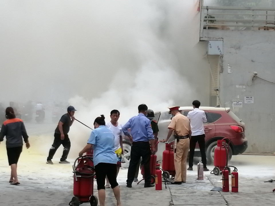 Hiện trường vụ cháy. (Ảnh: TTXVN phát)