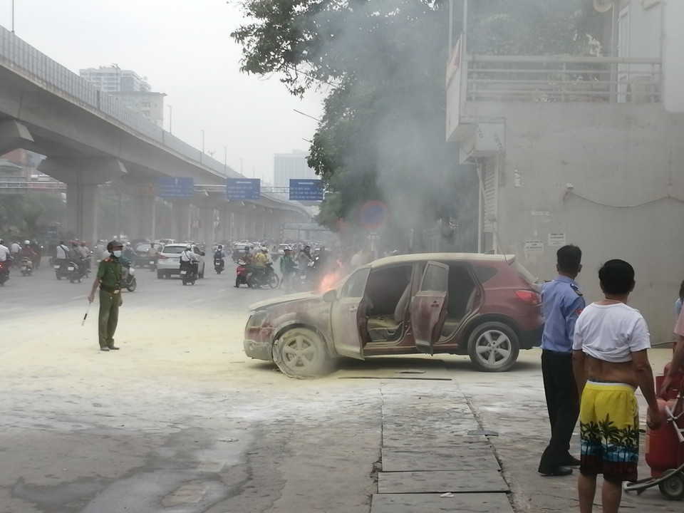 Hiện trường vụ cháy. (Ảnh: TTXVN phát)