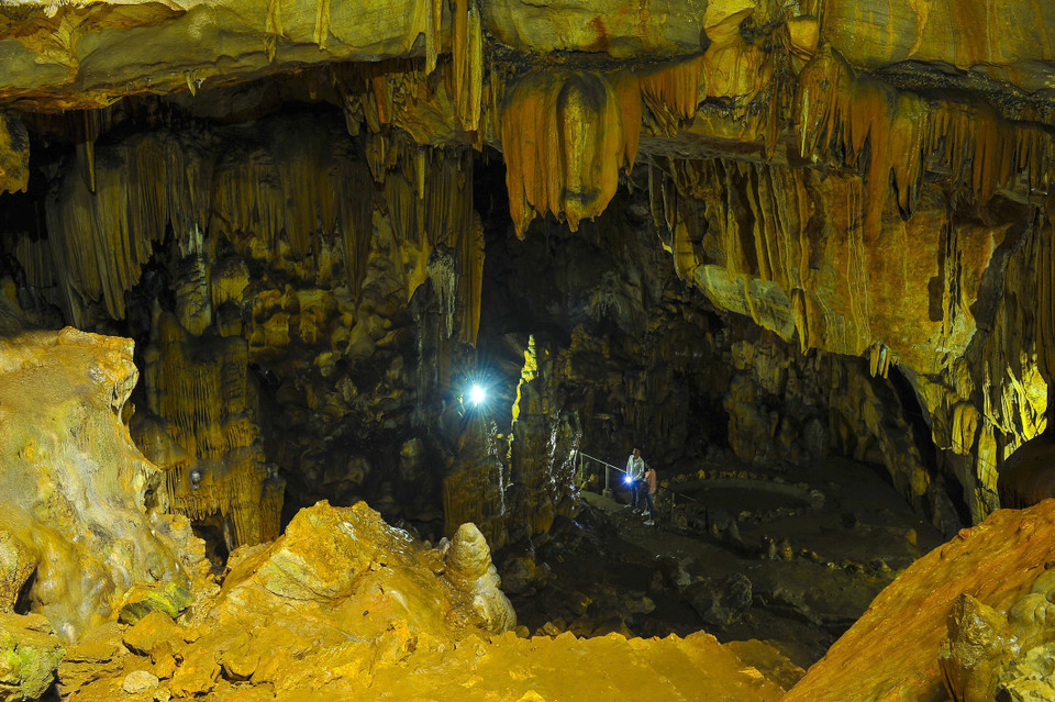 Vẻ đẹp trong lòng động Vân Trình, tỉnh Ninh Bình. (Ảnh: Minh Đức/TTXVN)