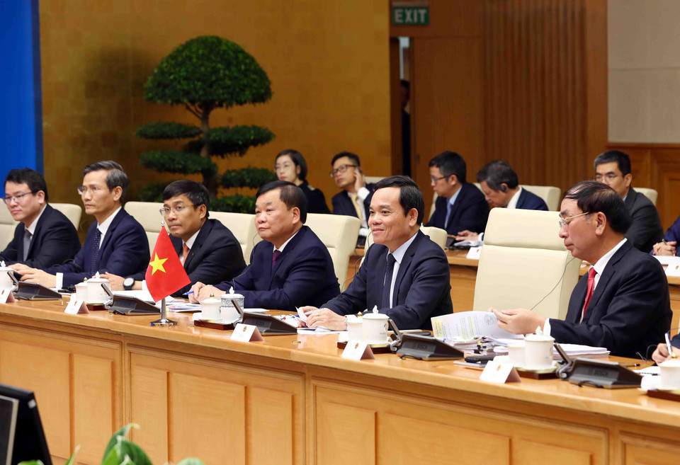 Phó Thủ tướng Trần Lưu Quang phát biểu. (Ảnh: Phạm Kiên/TTXVN)