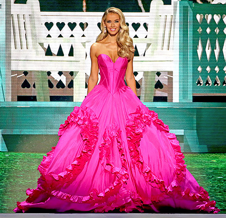 Olivia Jordan rạng rỡ trong đêm chung kết tổ chức ở Baton Rouge, Lousiana. (Nguồn: Getty Images)