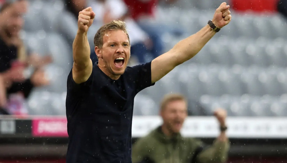 Julian Nagelsmann lần đầu cùng Bayern thắng ở Bundesliga. (Nguồn: FcBayern)