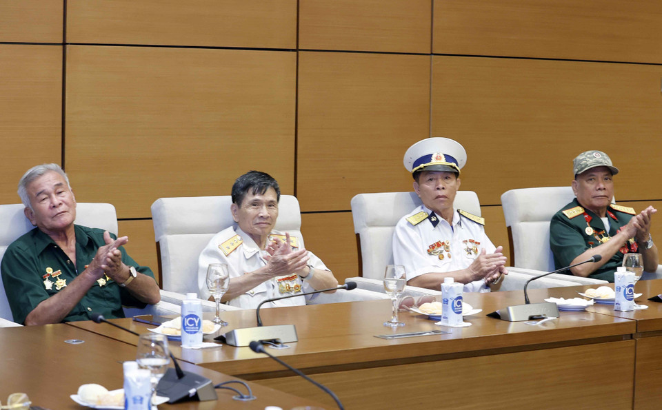 Quang cảnh buổi gặp mặt. (Ảnh: Doãn Tấn/TTXVN)