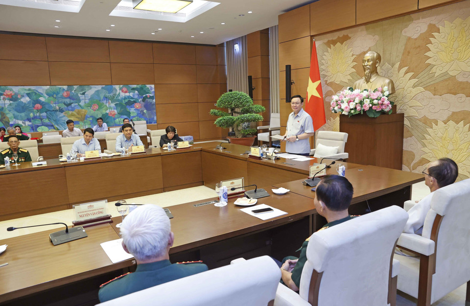 Quang cảnh buổi gặp mặt. (Ảnh: Doãn Tấn/TTXVN)