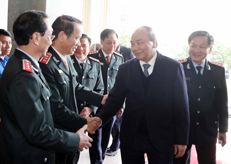 Thủ tướng Nguyễn Xuân Phúc và các đại biểu tham dự hội nghị. (Ảnh: Thống Nhất/TTXVN)