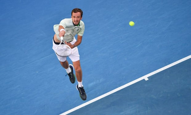 Tuy nhiên, Medvedev cũng thi đấu rất bản lĩnh. (Nguồn: Getty Images)