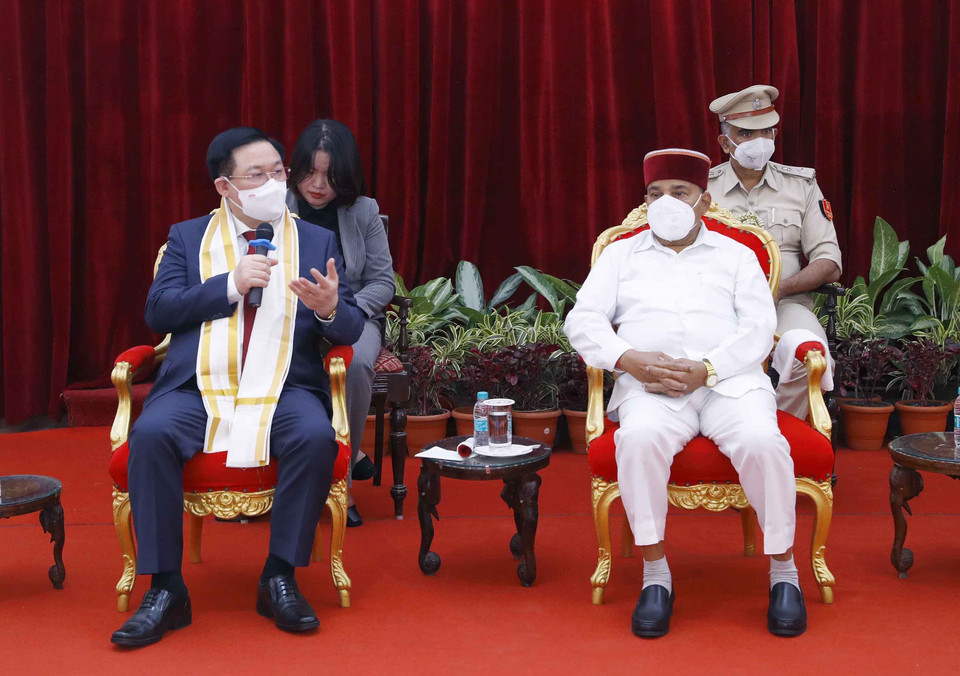 Quan hệ Việt Nam-Ấn Độ đang ngày càng phát triển mạnh mẽ.(Ảnh: Doãn Tấn/TTXVN)