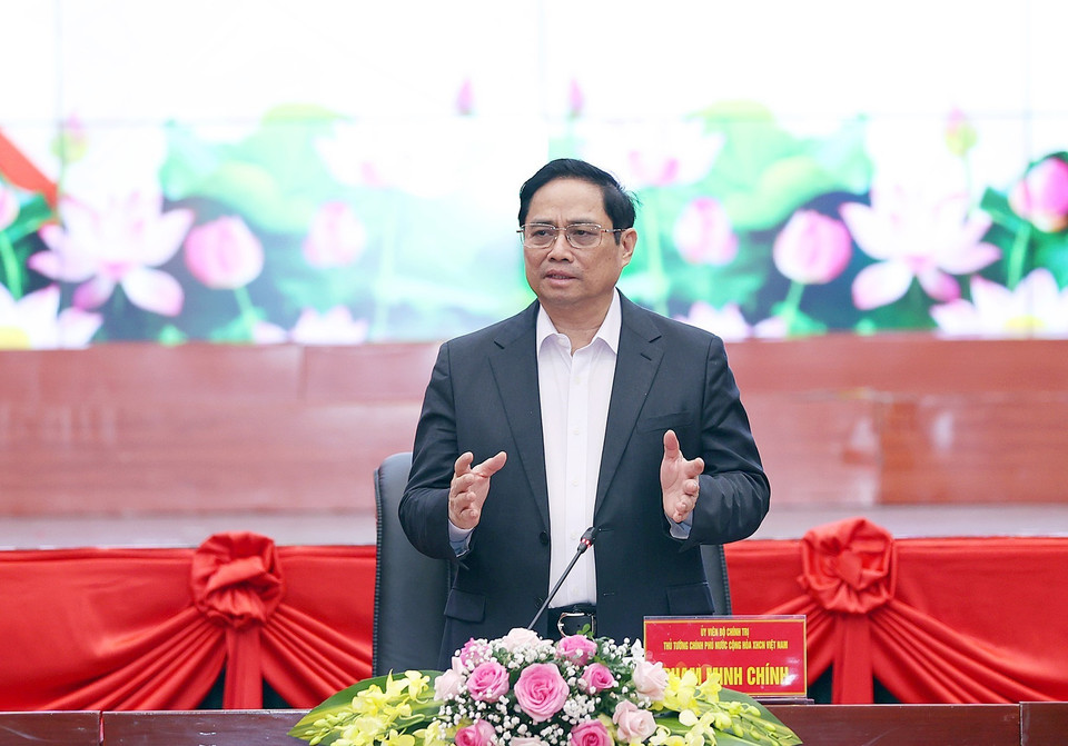 Thủ tướng chỉ đạo Hải Phòng phải phát triển công nghiệp xanh, dịch vụ tiên tiến, du lịch sinh thái, nông nghiệp công nghệ cao, bền vững. Phát triển hài hòa giữa kinh tế, an ninh, quốc phòng, văn hóa, xã hội. (Ảnh: Dương Giang/TTXVN)