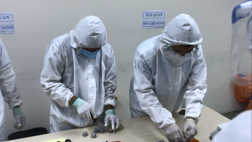 Hiện vụ việc đang được Cục Hải quan Thành phố Hồ Chí Minh và lực lượng chức năng tiếp tục mở rộng điều tra. (Nguồn: Tổng cục Hải quan cung cấp) 