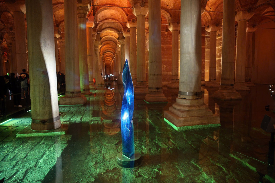 Basilica Cistern được coi là một tuyệt tác kiến trúc dưới lòng đất. Nhiệm vụ của nó là trữ nước dùng cho cả khu vực. (Ảnh: Yên Thủy/Vietnam+)