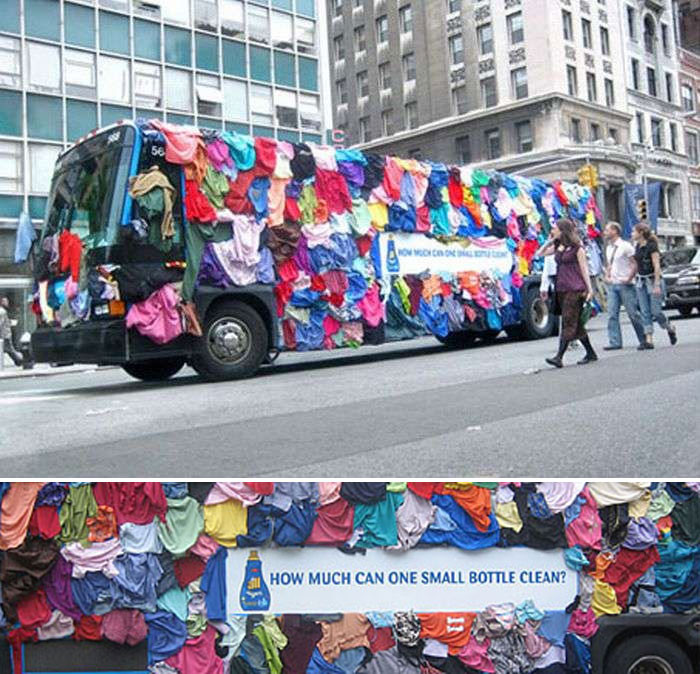 Một lọ nhỏ như thế này có thể giặt được bao nhiêu quần áo. (Nguồn: Boredpanda)