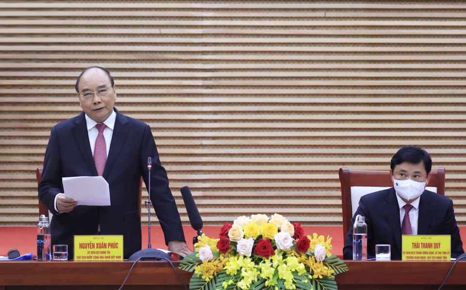 Chủ tịch nước mong muốn Nghệ An tạo "kỳ tích sông Lam" ngay trong nhiệm kỳ này. (Ảnh: Thống Nhất/TTXVN)