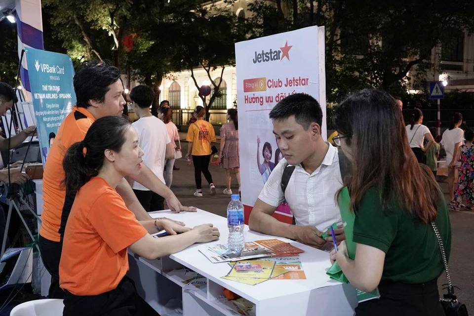 Hãng hàng không Jetstar Pacific giới thiệu vé máy bay chỉ từ 190.000 đồng áp dụng cho một số đường bay từ Hà Nội khởi hành trong tháng Mười và 11/2019. (Ảnh: CTV/Vietnam+)