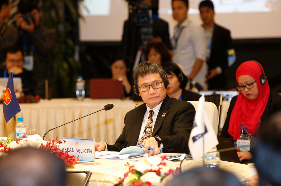 Tổng Thư ký Hiệp hội các Quốc gia Đông Nam Á (ASEAN) Lim Jock Hoi dự hội nghị. (Ảnh: TTXVN)
