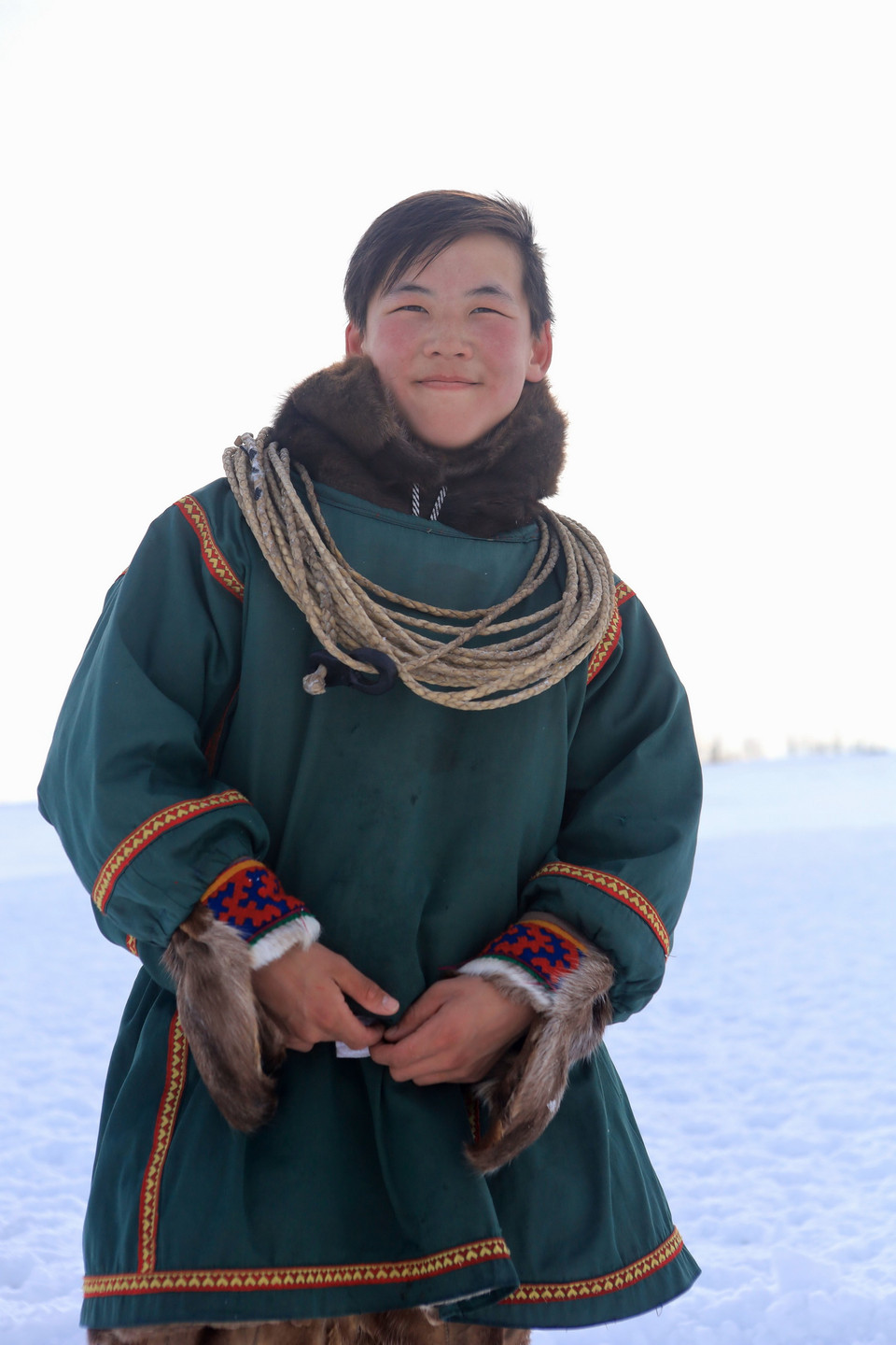 Bogdan Tysia - ông chủ nhí của lãnh nguyên phương bắc Nga. (Ảnh: Trần Hiếu/TTXVN)