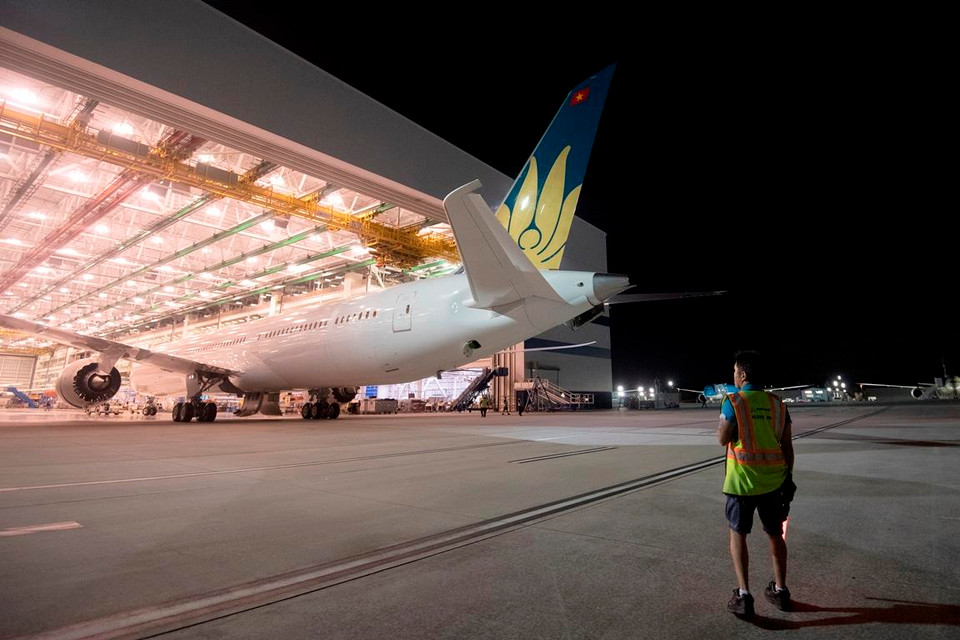 Có thêm tàu bay Boeing 787-10 sẽ giúp Vietnam Airlines hiện đại hóa đội tàu bay. (Ảnh: Boeing)