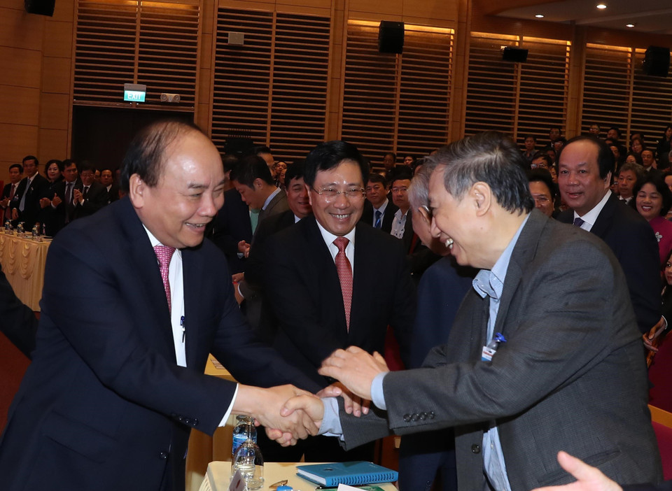 Hội nghị Ngoại giao lần thứ 30 với chủ đề “Ngoại giao Việt Nam: Chủ động, sáng tạo, hiệu quả thực hiện thắng lợi Nghị quyết Đại hội Đảng lần thứ XII.” (Ảnh: Thống Nhất/TTXVN)