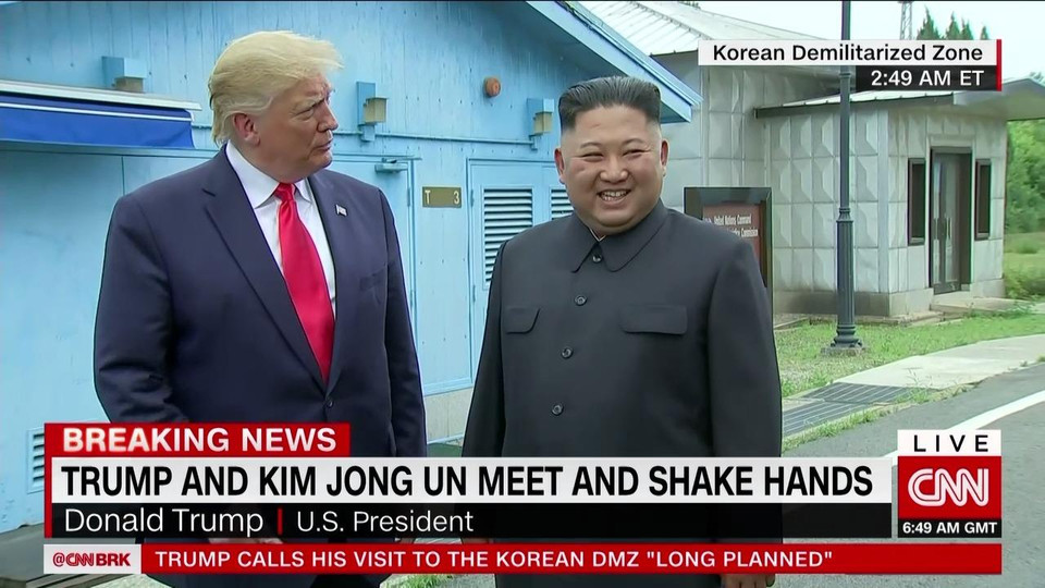 Tổng thống Mỹ Donald Trump và nhà lãnh đạo Triều Tiên Kim Jong-un