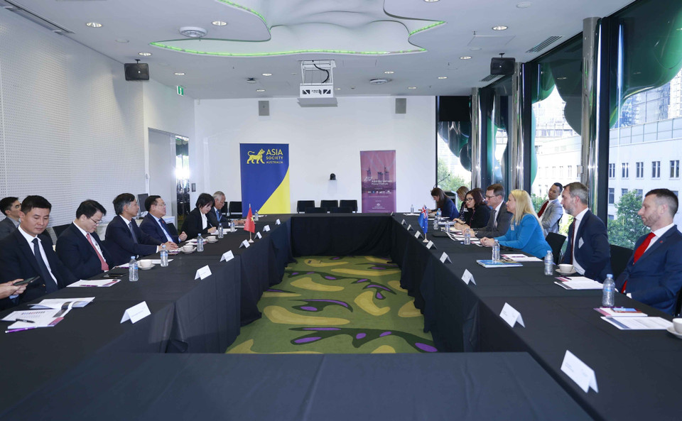 Quang cảnh buổi tiếp. (Ảnh: Doãn Tấn/TTXVN)