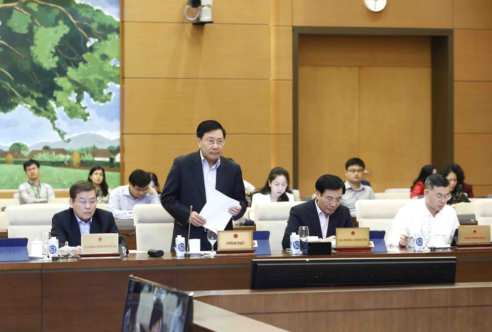 Phó Thủ tướng Thường trực Chính phủ Phạm Bình Minh phát biểu. (Ảnh: An Đăng/TTXVN)