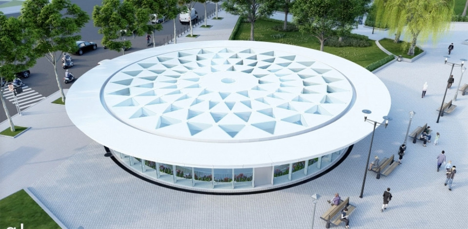 Giếng trời lấy sáng sẽ là điểm vui chơi check-in của người dân và du khách. (Nguồn: Ban Quản lý đường sắt đô thị Thành phố Hồ Chí Minh)