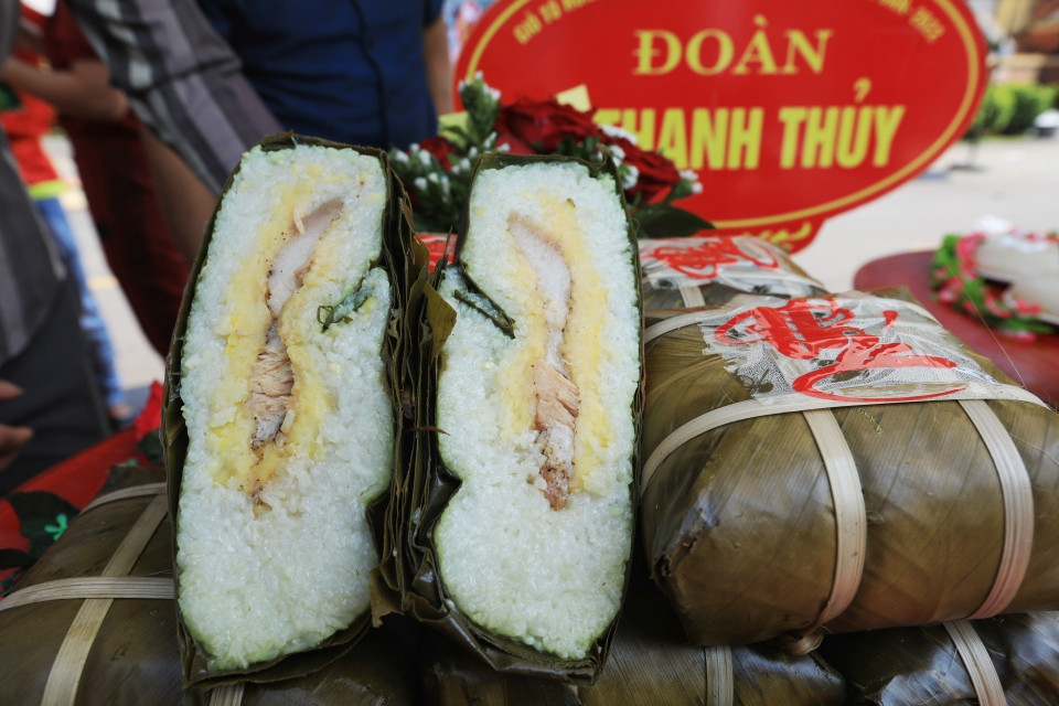 Hội thi nhằm góp phần bảo tồn và phát huy các giá trị độc đáo của di sản văn hóa thời Hùng Vương và Tín ngưỡng thờ cúng Hùng Vương ở Phú Thọ. (Ảnh: Tuấn Anh/TTXVN)