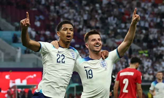 Đây là bàn thắng đầu tiên của Bellingham trong lần đầu tham dự World Cup. (Nguồn: Getty Images)