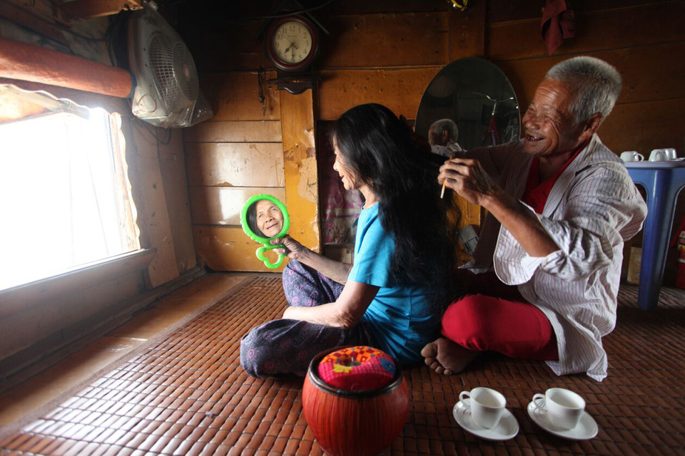 Cuộc sống bình dị và hạnh phúc thể hiện trong bức ảnh đã đem về cho tác giả Nguyễn Hữu Thông giải Ba tại chủ đề Nụ cười Hà Nội. (Nguồn: BTC)