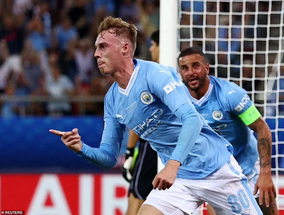 ...bằng bàn thắng gỡ hòa 1-1 của Cole Palmer. (Nguồn: Reuters)