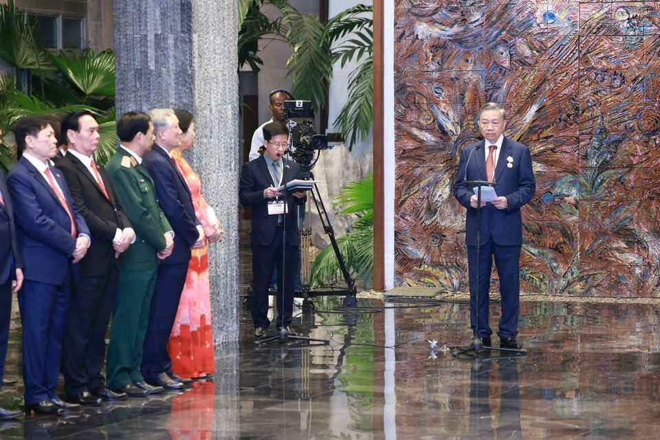 Tổng Bí thư, Chủ tịch nước Tô Lâm phát biểu. (Ảnh: Lâm Khánh/TTXVN)